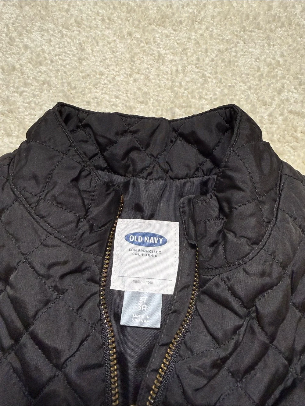 Tommy Bahama Old Navy Vest Bundle Toddler Kids 3T Cream Sherpa Black Quilted